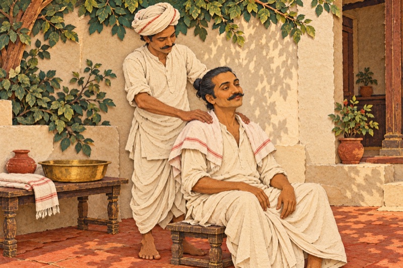 झाग से पहले हाथ